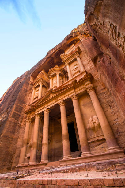 istock Ancient abandoned rock city of Petra 868904076