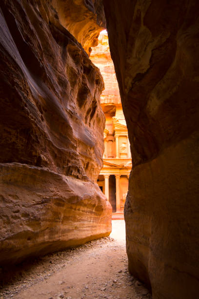 istock Ancient abandoned rock city of Petra 868904260