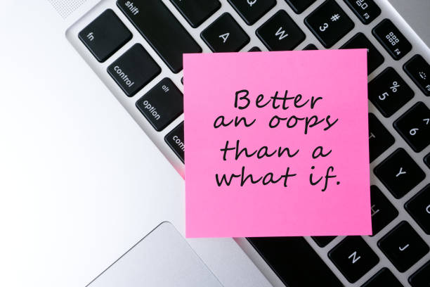 istock Life Quotes - Better and Oops Than a What If 868910570
