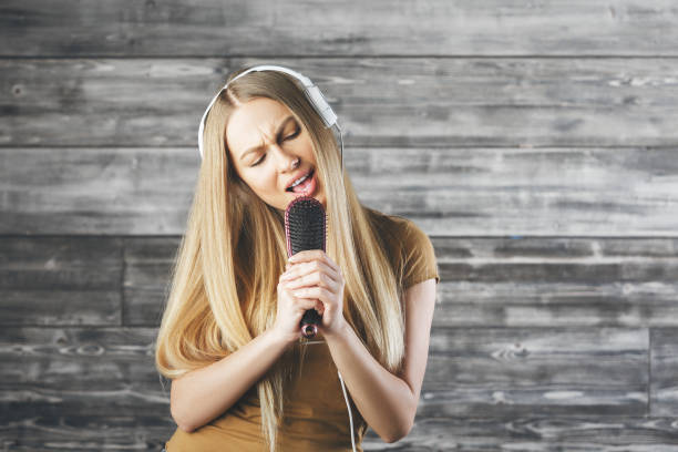 istock Caucasian woman with headphones 868910944
