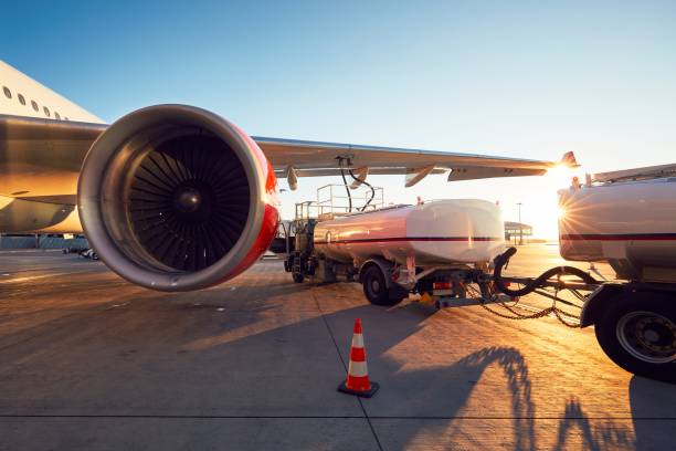 istock Refueling of the airplane 868920664