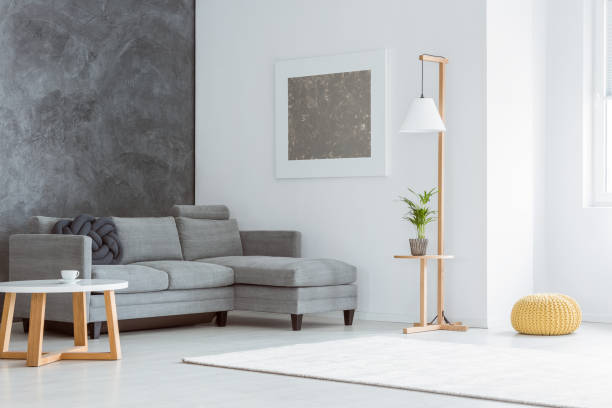 istock White living room, gray accent 868926954