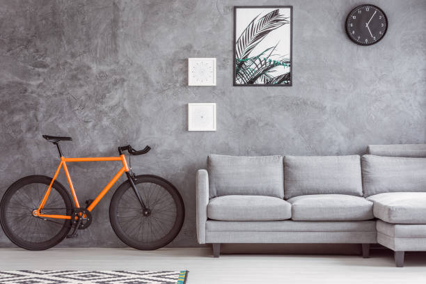 istock Botanic poster and race bicycle 868926968