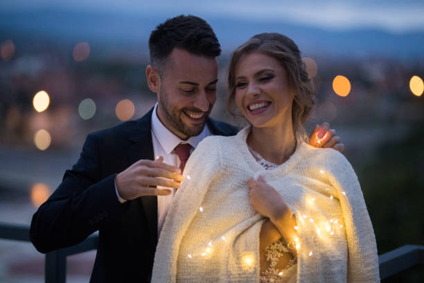 istock Happy newly wed couple 868927394