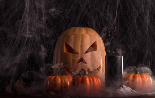 istock Composition for Halloween in smoke on a black 868927630