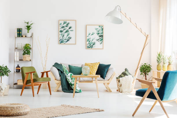 istock Living room with vintage chairs 868935126