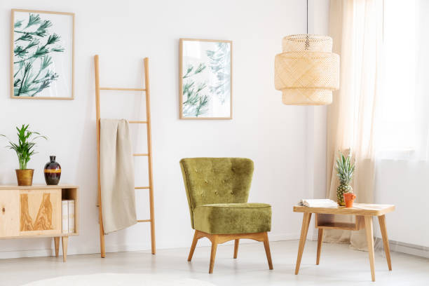 istock Green chair in relax room 868935142