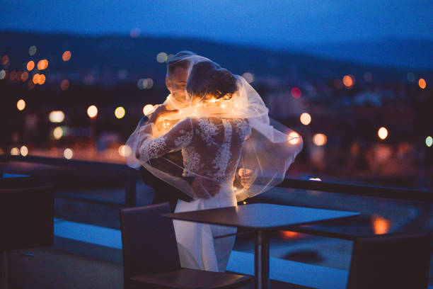 istock Romantic moments in the night 868935352