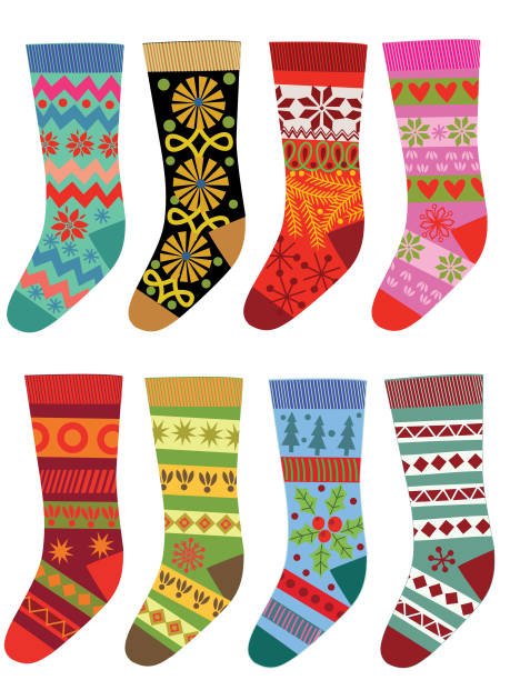 Set of socks. vector art illustration
