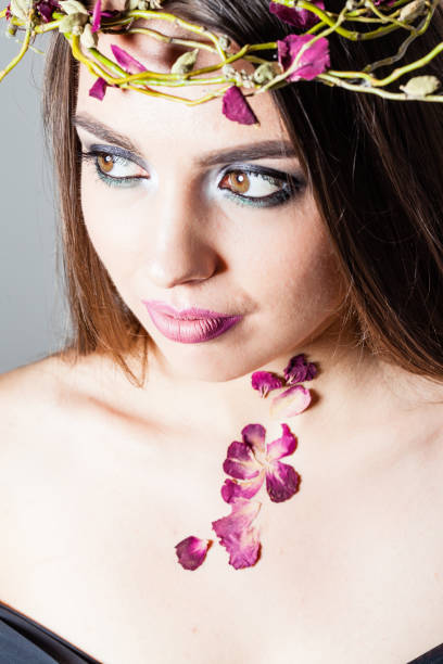 istock Roses petals flower make up 868939034