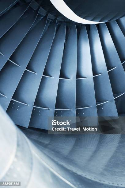 Aircraft Jet Engine Turbine Stock Photo - Download Image Now - Turbine, Airplane, Abstract
