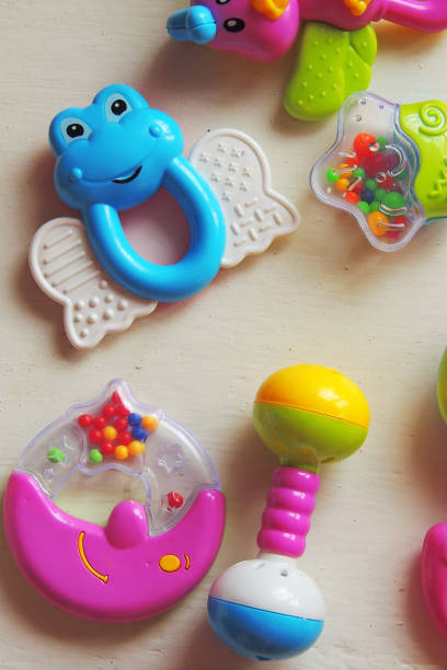 istock Baby rattle. Toys 868954560