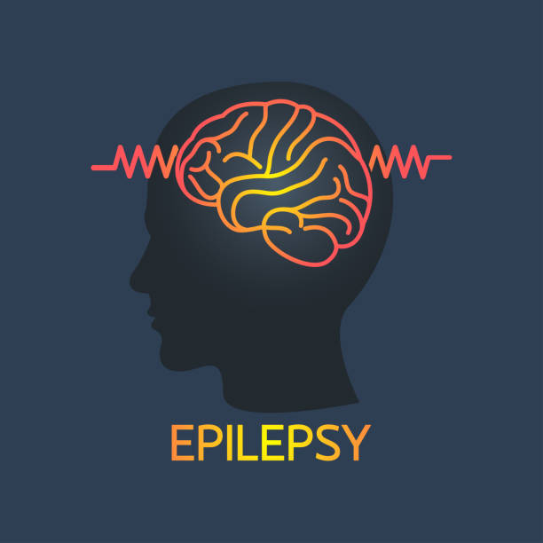 ilustrações, clipart, desenhos animados e ícones de epilepsia vector icon ilustração - epilepsy