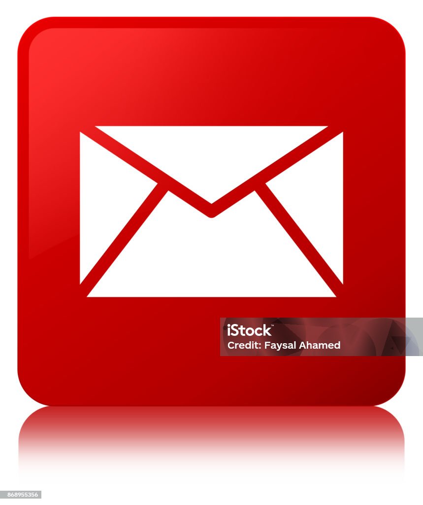 Nút Hình Vuông Màu Đỏ Của Biểu Tượng Email Hình minh họa Sẵn có ...