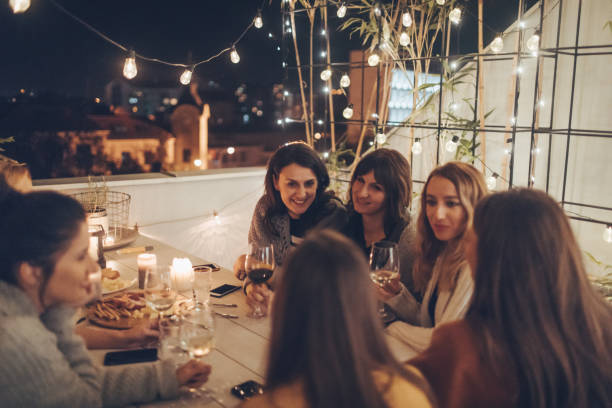 istock Great wine, food and friends 868964990