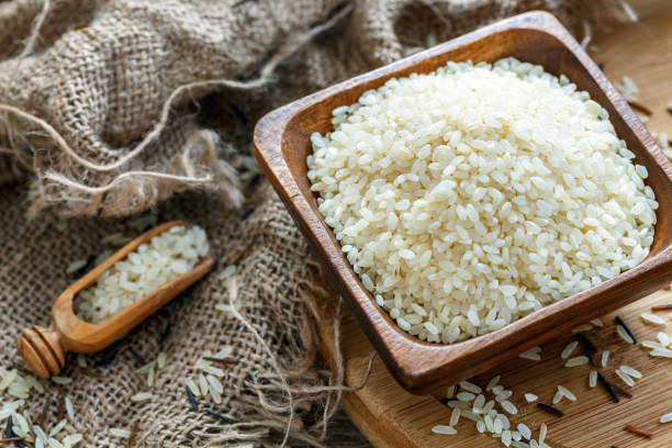 istock Bowl full of white rice close up. 868966654