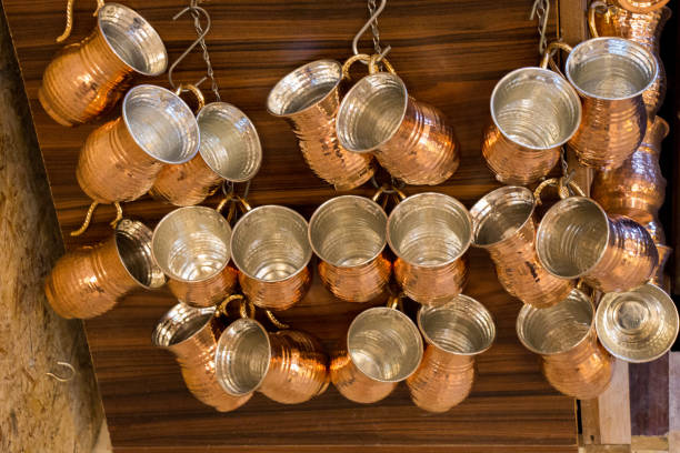 istock Metal mugs made in the old Ottoman style 868967412