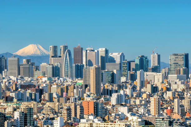 istock Tokyo skyline and Mountain fuji 868970810
