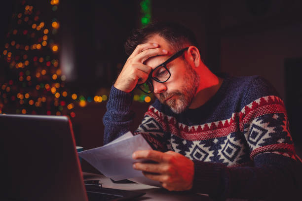 istock Worried Men cheeking his mail late night 868971160