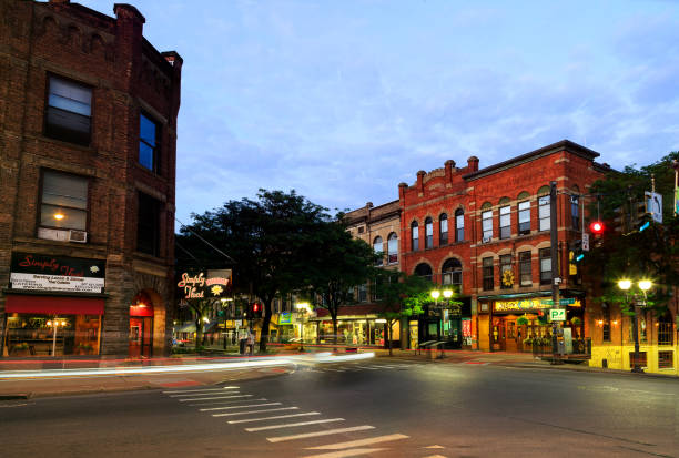istock Oneonta NY city streets, downtown scene 868987260