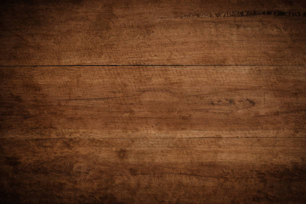 vieux grunge sombre texture fond en bois, la surface de la texture de bois brune vieux - bois photos et images de collection