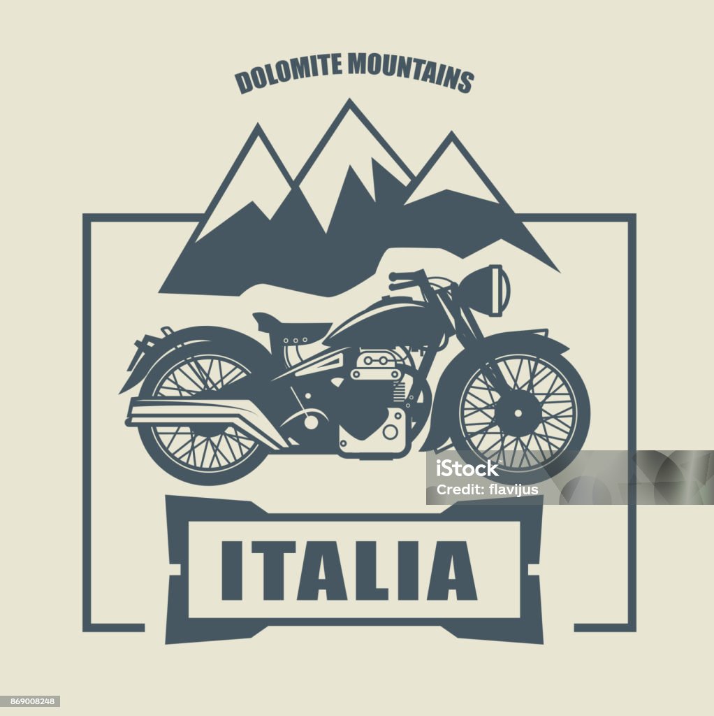 Ejendommelige længde Konkret Vintage Mc Etikett-vektorgrafik och fler bilder på Dolomiterna - Dolomiterna,  Antik, Berg - iStock