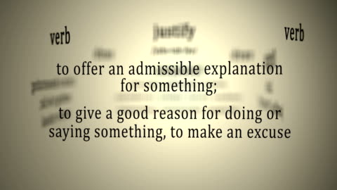 Sentences Using Justify Justify Definition