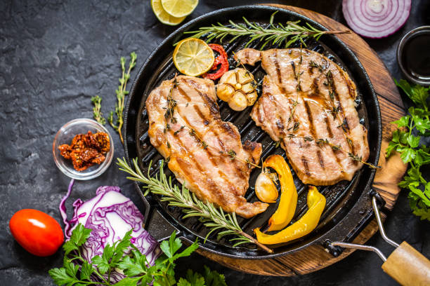istock steak meat grill  with herbs and spices 869012596