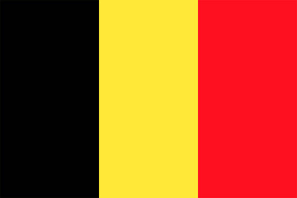 Civil Ensign of Belgium vector art illustration