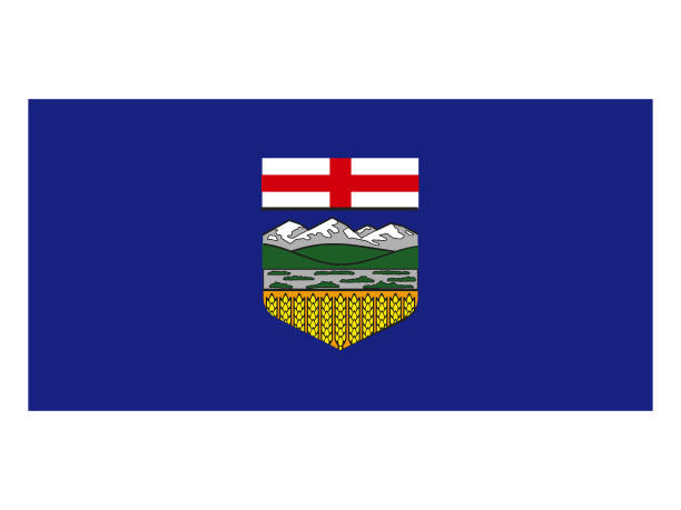 ilustrações de stock, clip art, desenhos animados e ícones de flag of alberta - alberta flag canada province