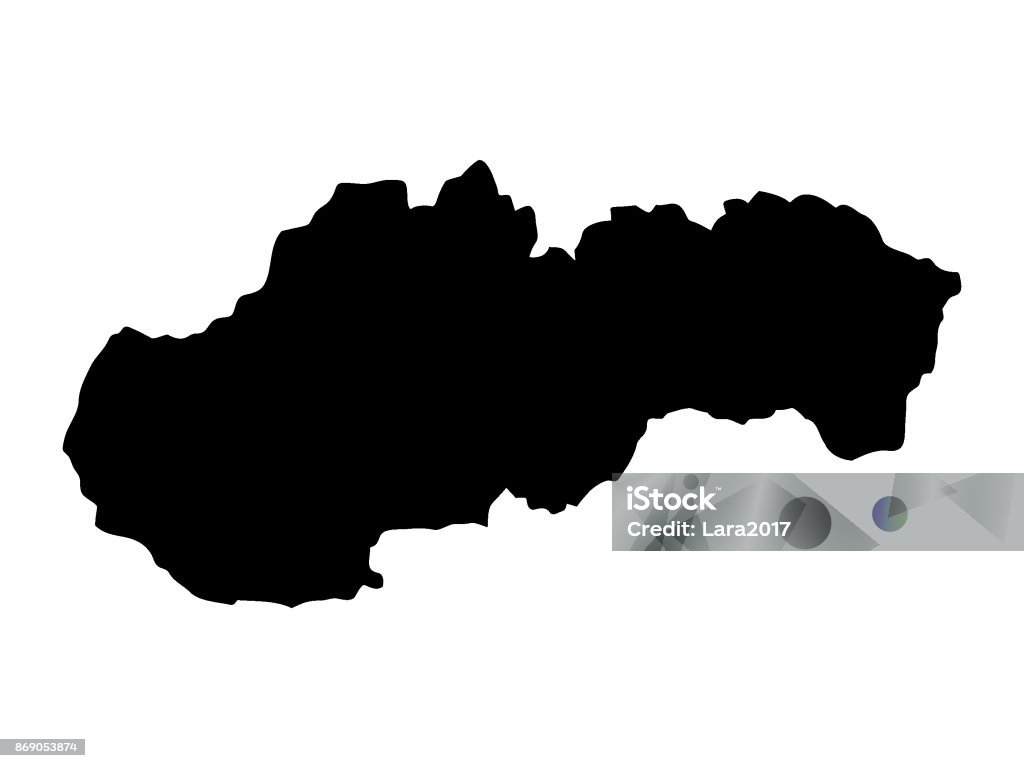 Map of Slovakia Vector illustration of map of Slovakia Slovakia stock vector