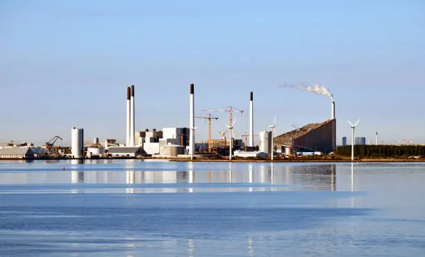 Incineration plant Amager Slope (Amager Bakke) in Copenhagen, Denmark