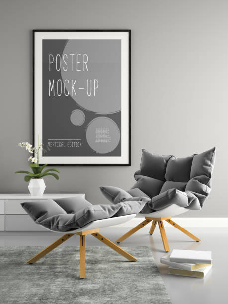 istock Interior of modern design room 3D illustration 869080682
