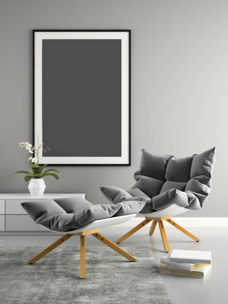 istock Interior of modern design room 3D illustration 869080694