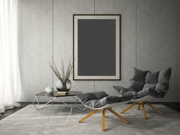 istock Interior of modern design room 3D illustration 869080728