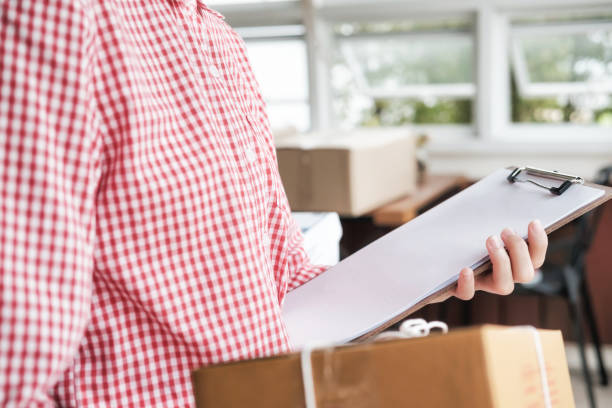 istock Online seller owner.Online shopping. 869081418