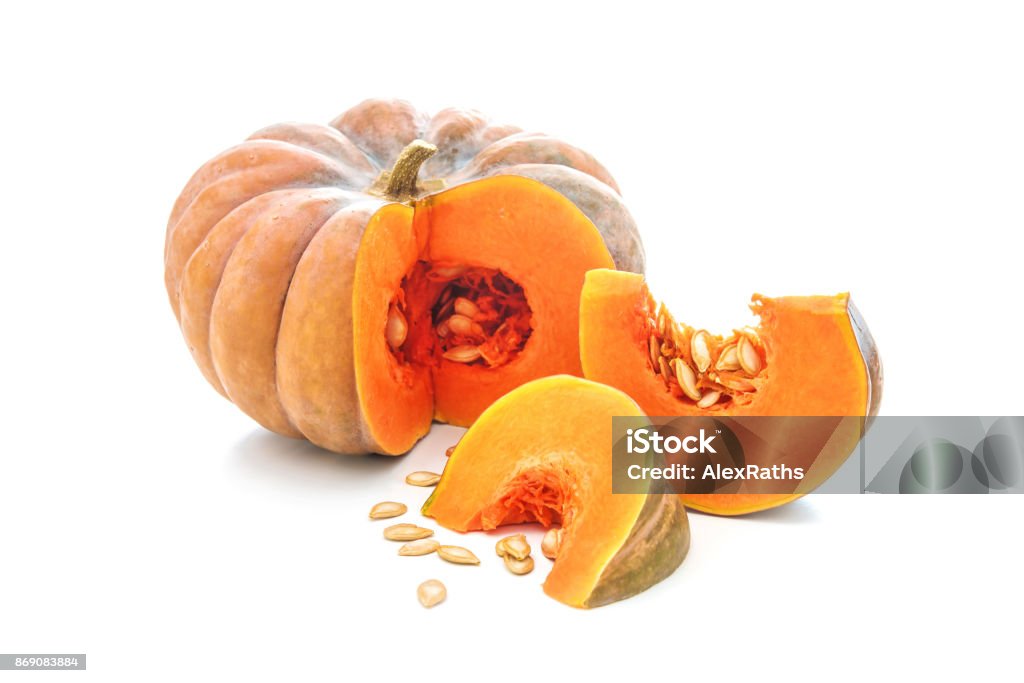 Nutmeg pumpkin isolated on white Nutmeg pumpkin isolated on white background Pumpkin Stock Photo