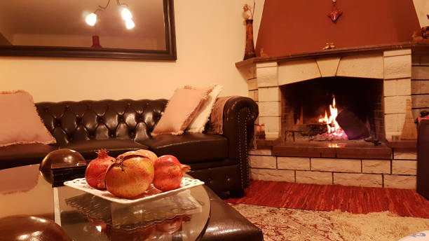 istock fireplace fire winter pomegranates xmas 869099998