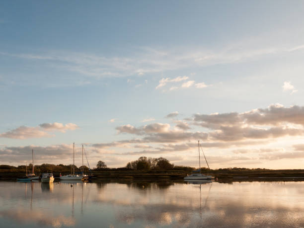 istock boats parked on river harbour water landscape 869102228
