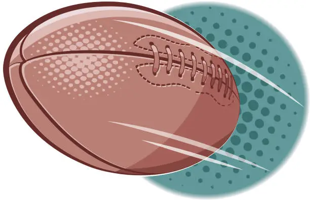 Vector illustration of American football doodle