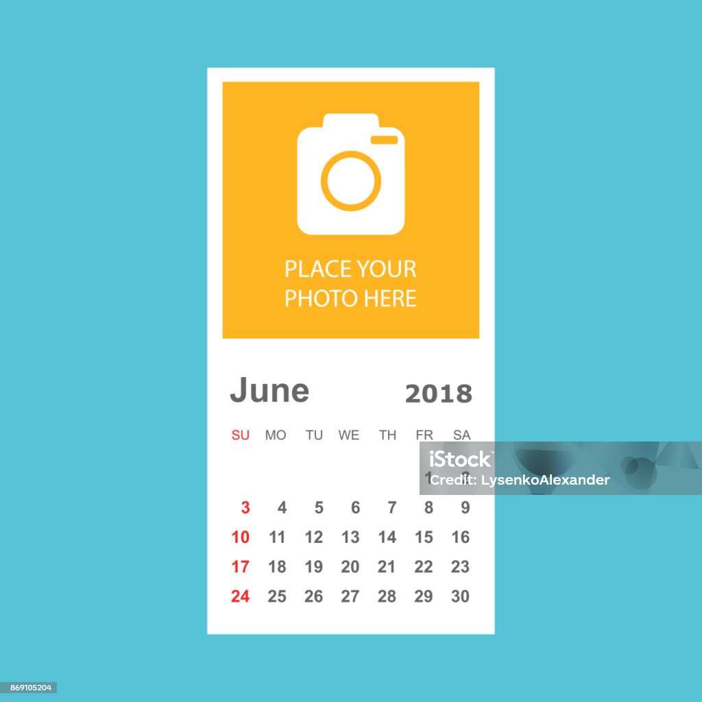 June 2018 Calendar Calendar Planner Design Template With Place For june-2018-calendar-calendar-planner-design-template-with-place-for