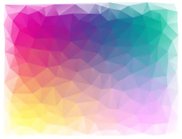 Vector illustration of bright triangular abstract background