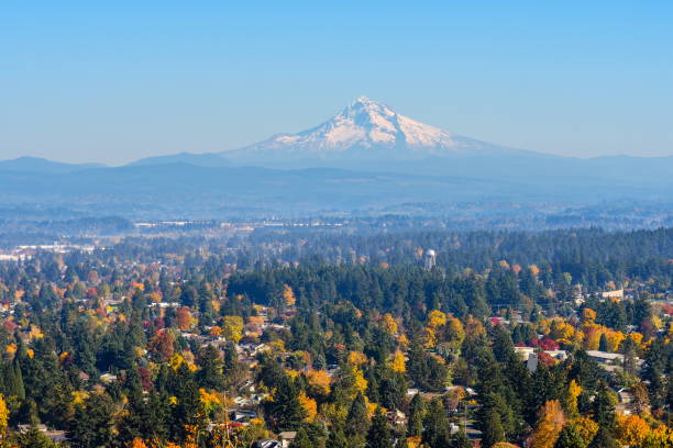 Mount Hood from Rocky Butte, Oregon