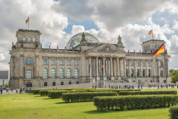 German parliament building (Reichstag) in Berlin, Germany