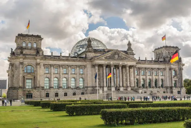 German parliament building (Reichstag) in Berlin, Germany