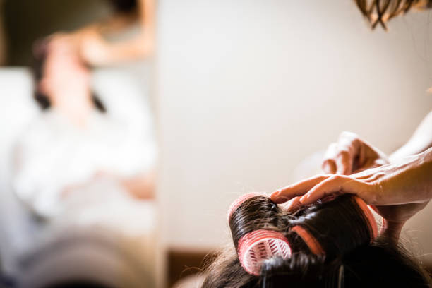 istock Wedding hairstyle for wedding day 869156626