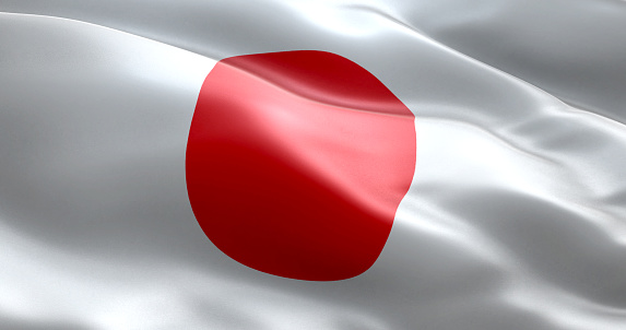 The flag of Japan