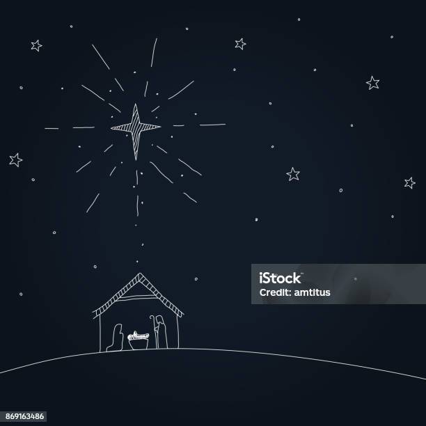 Nativity Stock Illustration - Download Image Now - Nativity Scene, Christmas, Jesus Christ