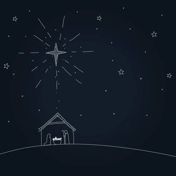 Vector illustration of nativity