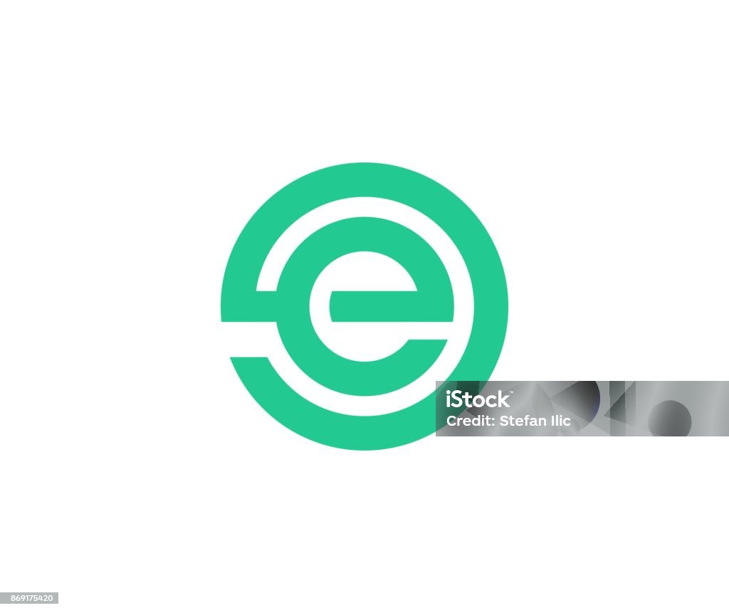 E icon This illustration/vector you can use for any purpose related to your business. Letter E stock vector